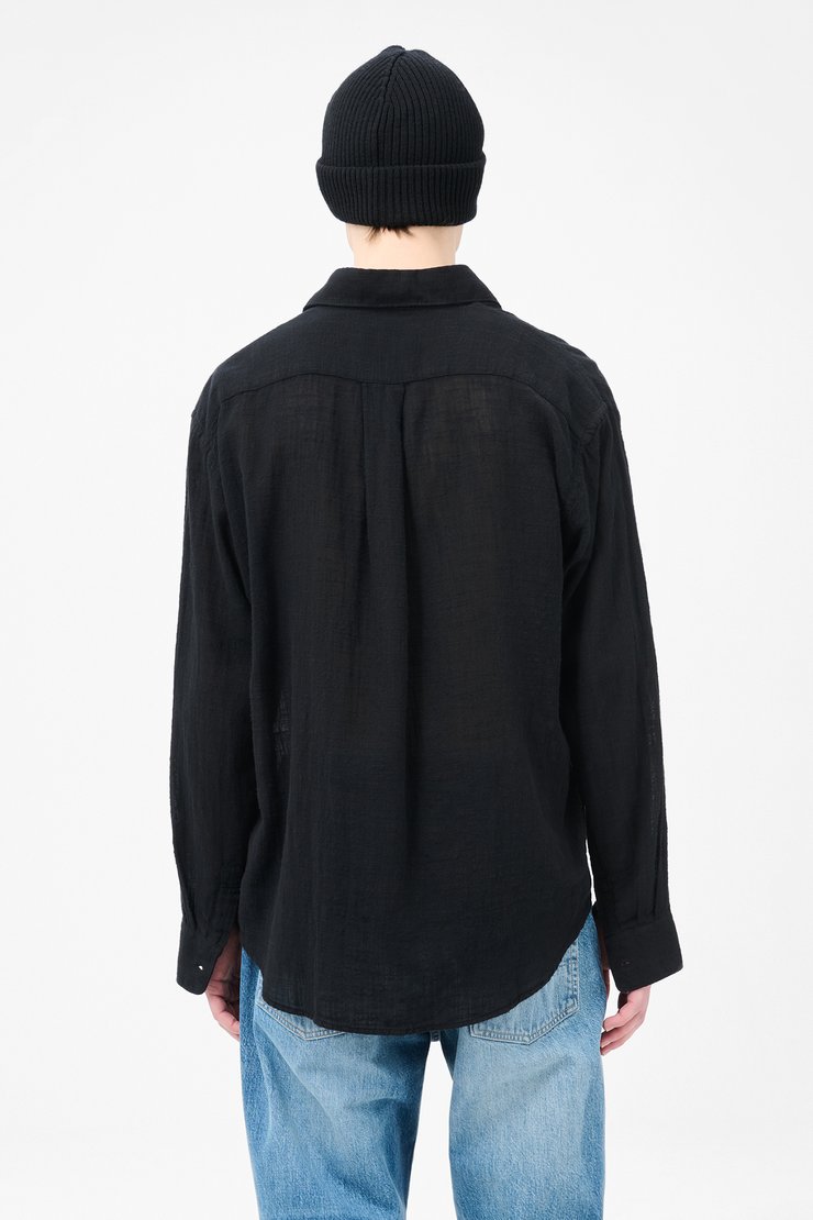 OUR LEGACY COCO シャツ 長袖 Black Off White 送料込み Our Legacy - Coco Shirt Washed Black Air Cotton