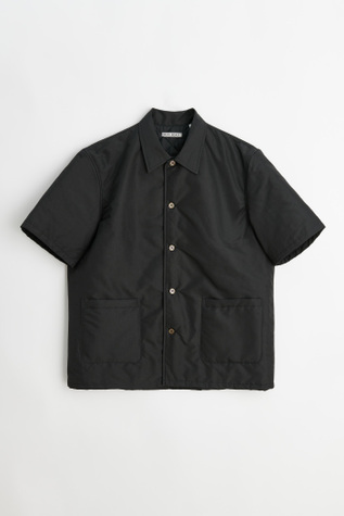 た*ん様 希少 OUR LEGACY ELDER SHIRT SHORTSLEE Our Legacy - Padded Elder Shirt Short Sleeve Black Recycled Poly