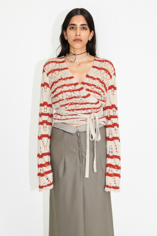 Our Legacy - Wrap Knit Zig Zag Stripe Our Legacy - Wrap Knit Zig Zag Stripe