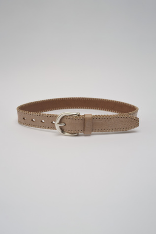 3,5 Cm Belt Arena Beige Leather