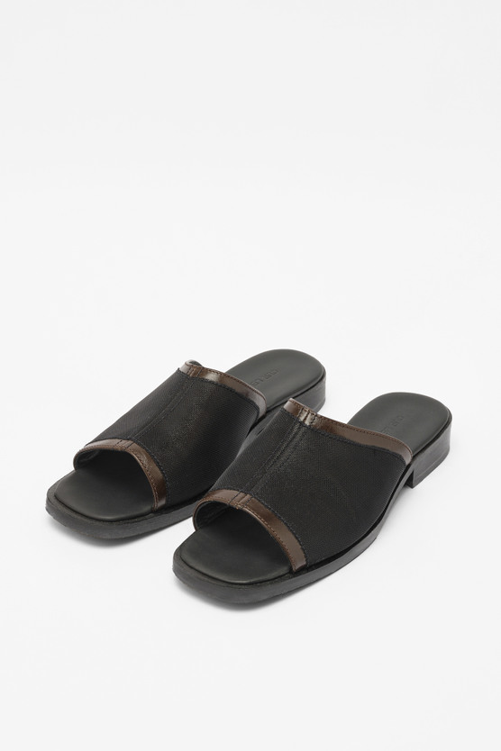 【OUR LEGACY】A2227STA TAHINI SLIDES Our Legacy - Slide Tahini Yellow Leather | Our Legacy
