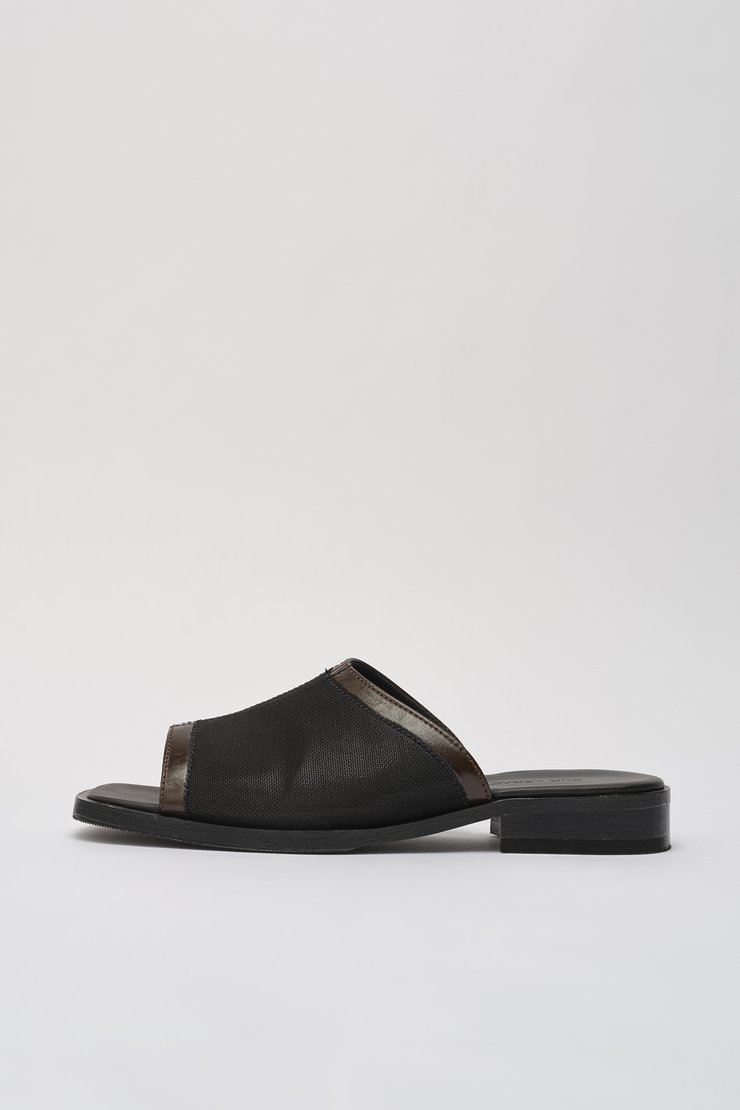 【OUR LEGACY】A2227STA TAHINI SLIDES Our Legacy - Slide Tahini Yellow Leather | Our Legacy