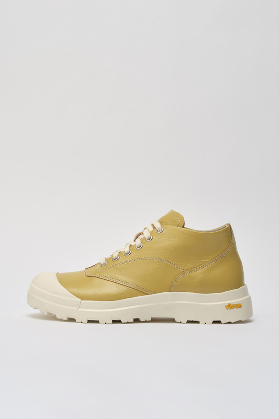 【OUR LEGACY】 SLIDE TAHINI YELLOW LEATHER TECH : A2227STA Our Legacy - Slide Tahini Yellow Leather | Our Legacy