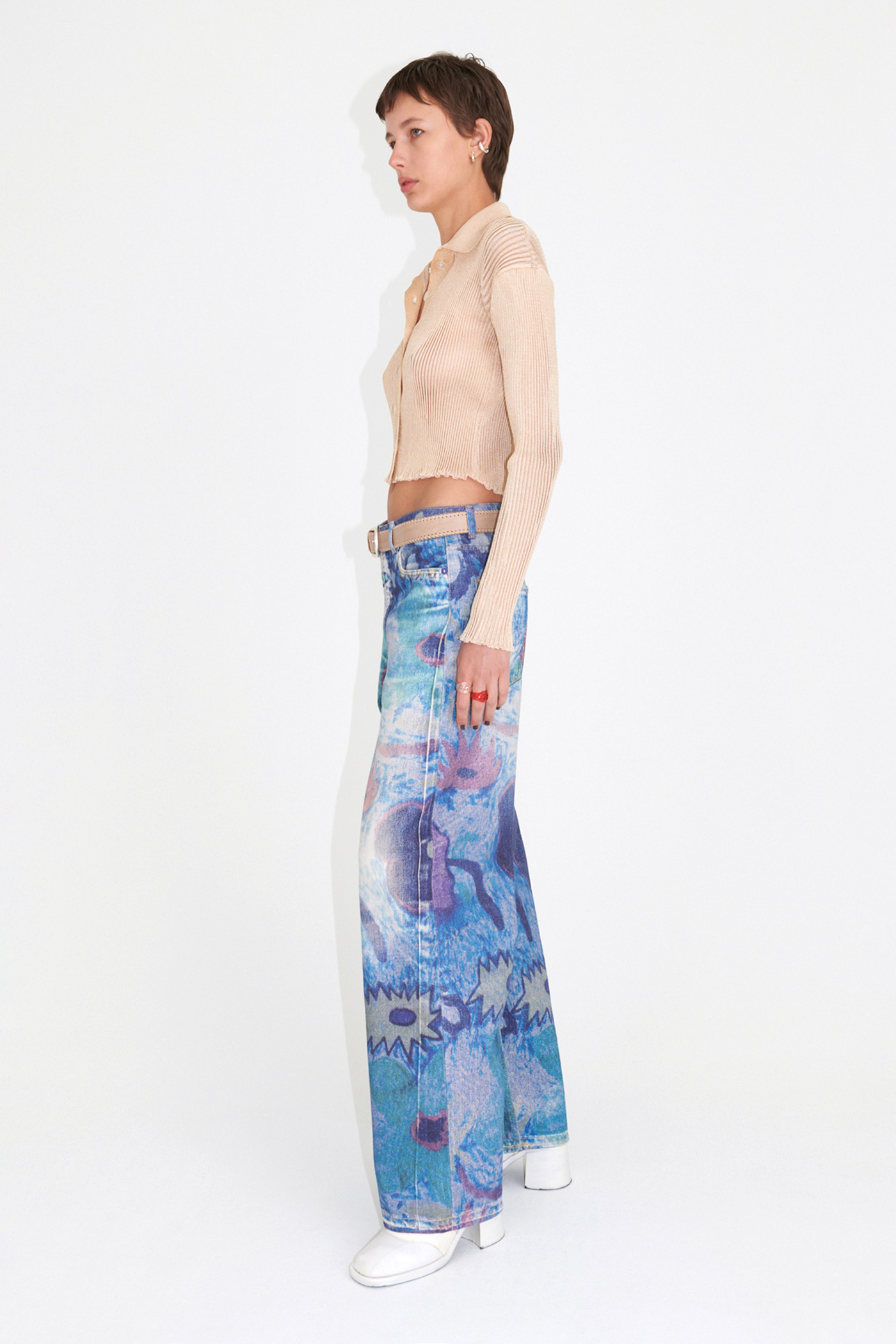 Our Legacy - Full Cut Digital Chalk Flower Denim