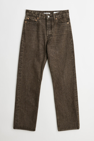 Linear Cut Olive Denim