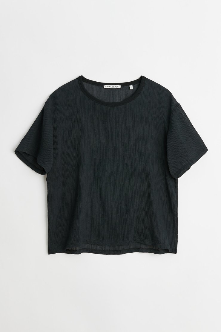 Tシャツ・カットソー OUR LEGACY SS25 (M2256RD DEEPBROWNFUZZYFLEECE) Our Legacy: Men's Recovery Shirt (Deep Brown Fuzzy Fleece