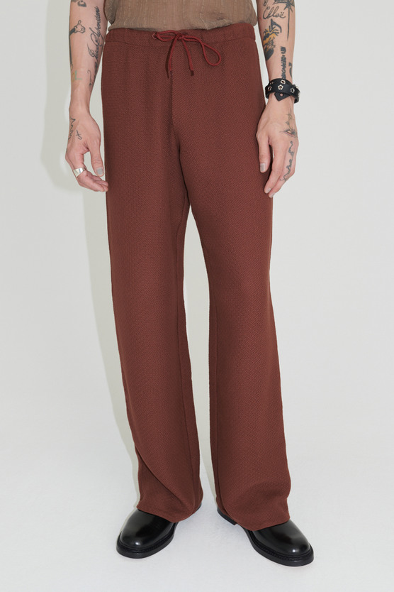 Our Legacy - Reduced Trouser Rust Red Panama Cotton Our Legacy - Reduced Trouser Rust Red Panama Cotton