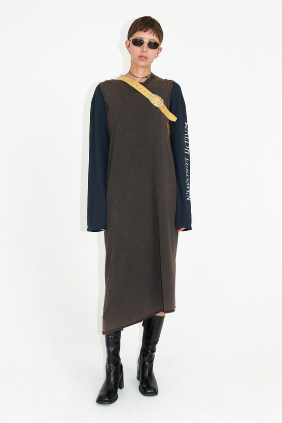 V NECK T-SHIRT DRESS
