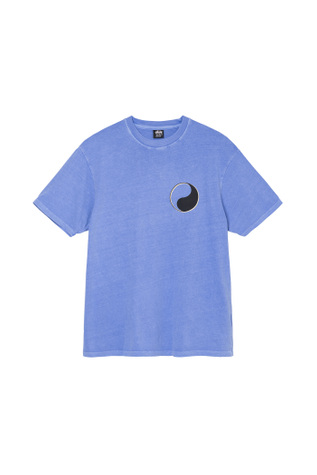 Ol Drop Shadow Pig. Dyed Tee Blue