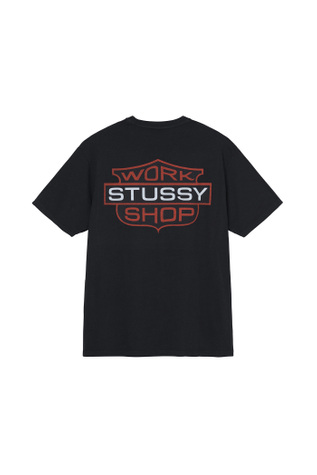 Ol Badge Pig. Dyed Tee Black