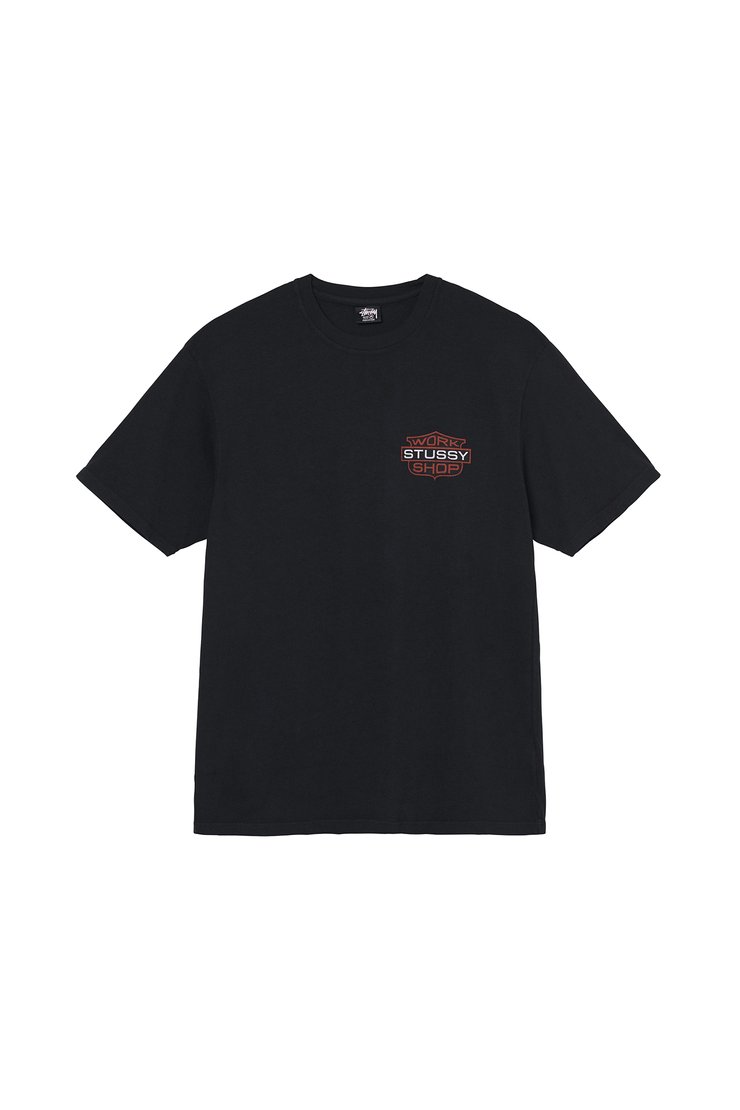 OL BADGE PIG. DYED TEE Overdyed Black　即完 Our Legacy - OL BADGE PIG. DYED TEE Black