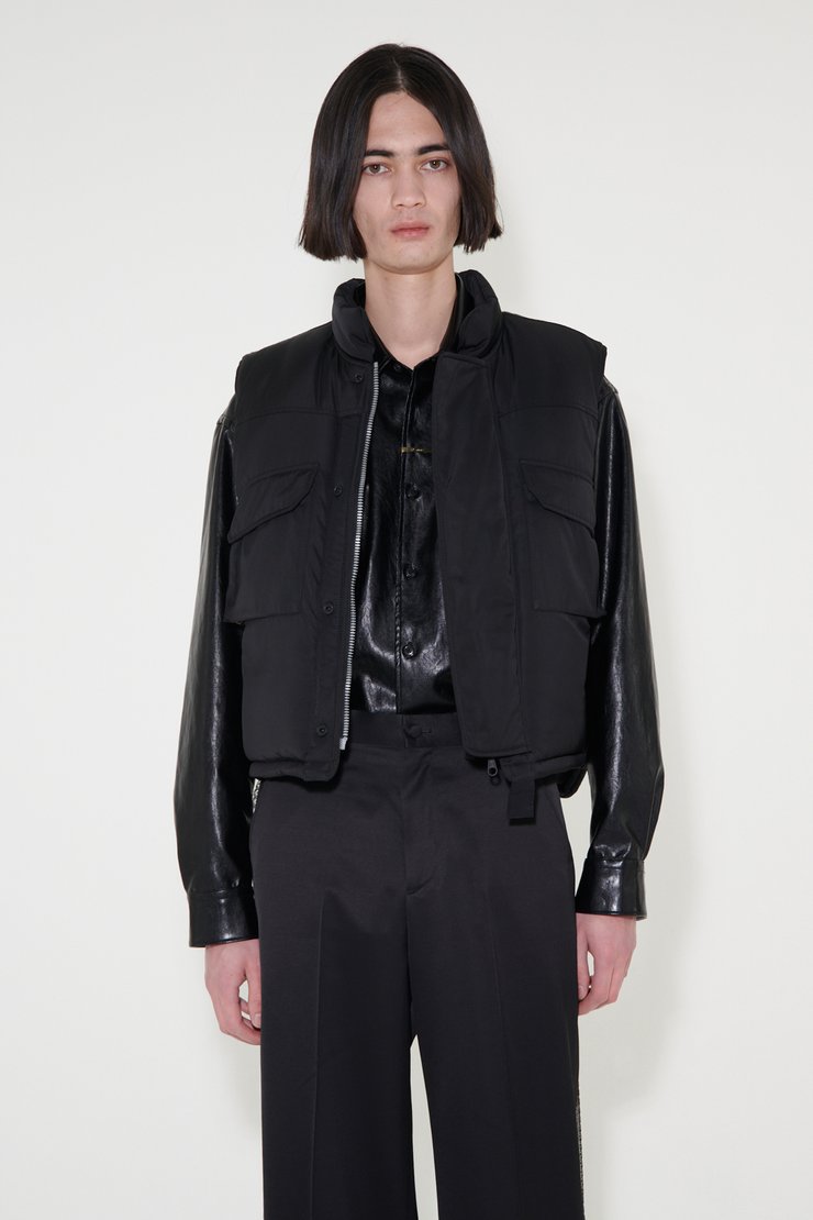 Our Legacy - Papillon Vest Black Drape Tech