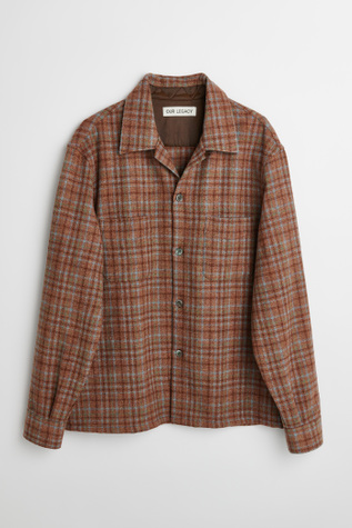 24AW◆OUR LEGACY◆HEUSEN シャツ チェックフランネル コットン 24AW◇OUR LEGACY◇HEUSEN シャツ チェックフランネル コットン