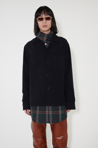 Heusen Shirt Black Genuine Moleskin