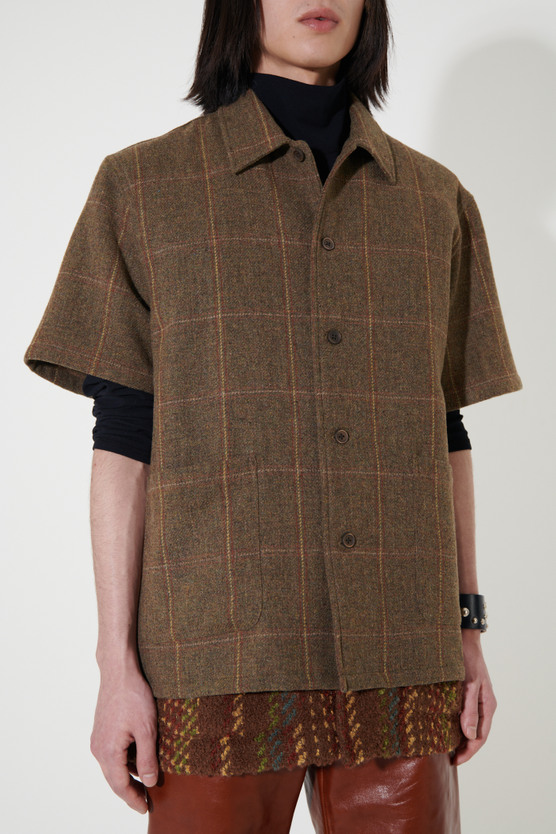 Our Legacy Elder シャツ M2242EFB Our Legacy - Elder Shirt Shortsleeve Black Floral Tapestry Print