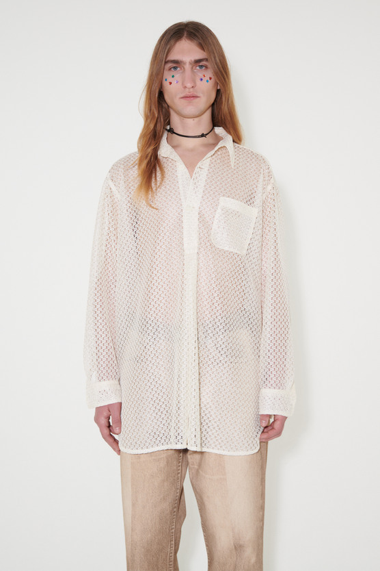 Tシャツ・カットソー OUR LEGACY Embroidered poplin Popover shirt Our Legacy Embroidered Poplin Popover Shirt | italist