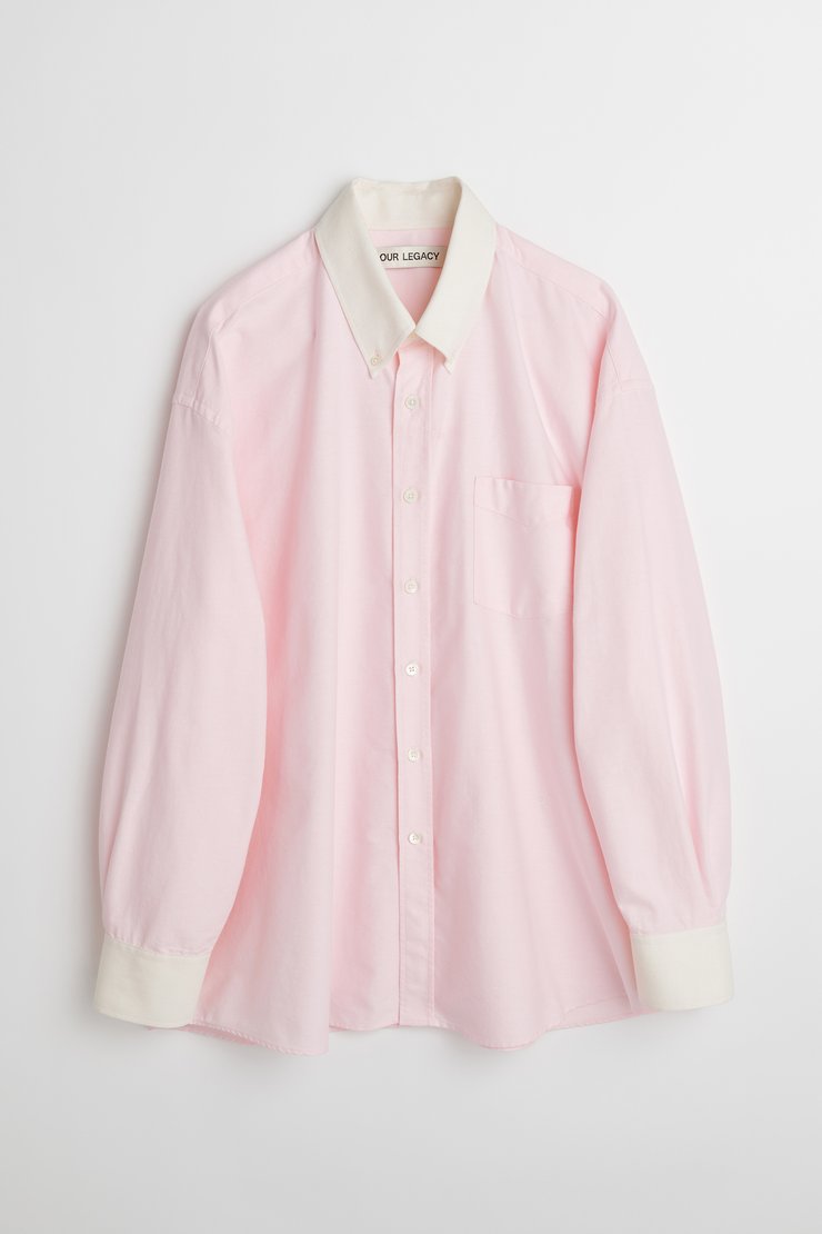 our legacy borrowed shirt ピンク Our Legacy - Borrowed BD Shirt Pink Kimble Check