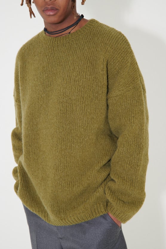 Our Legacy - Popover Roundneck Swamp Green Alpaca