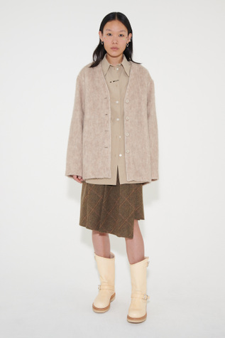 Our Legacy - Mid Line Cardigan Antique White Mohair