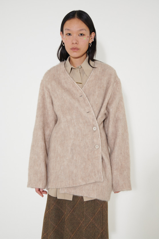 Our Legacy - Mid Line Cardigan Antique White Mohair