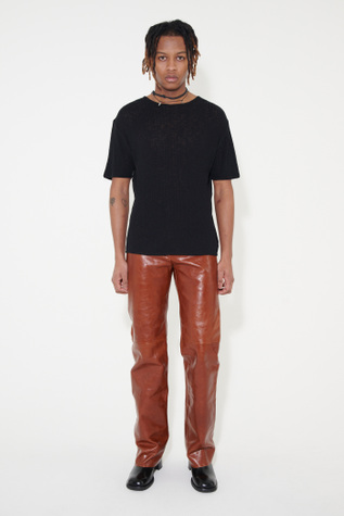 Tanker T-Shirt Black Sparse Rib
