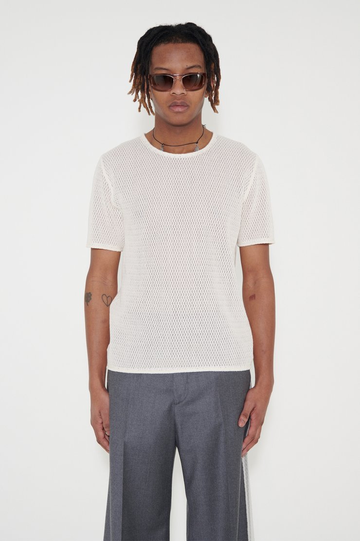 Our Legacy - Tanker T-Shirt Ecru Sparse Cotton