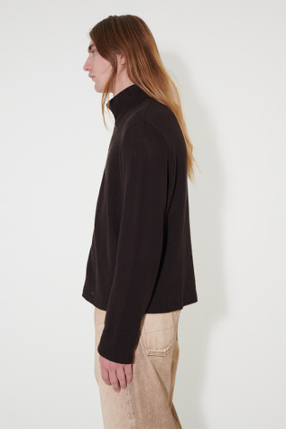 Our Legacy - Full Zip Polo Brown Sparse Cotton