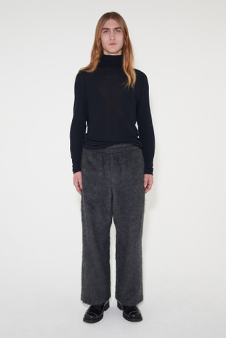 Reduced Trousers Ash Grey Alpaca