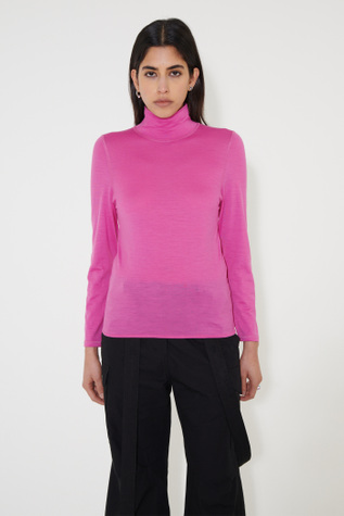 Arch Turtleneck Pink Crisp Cotton