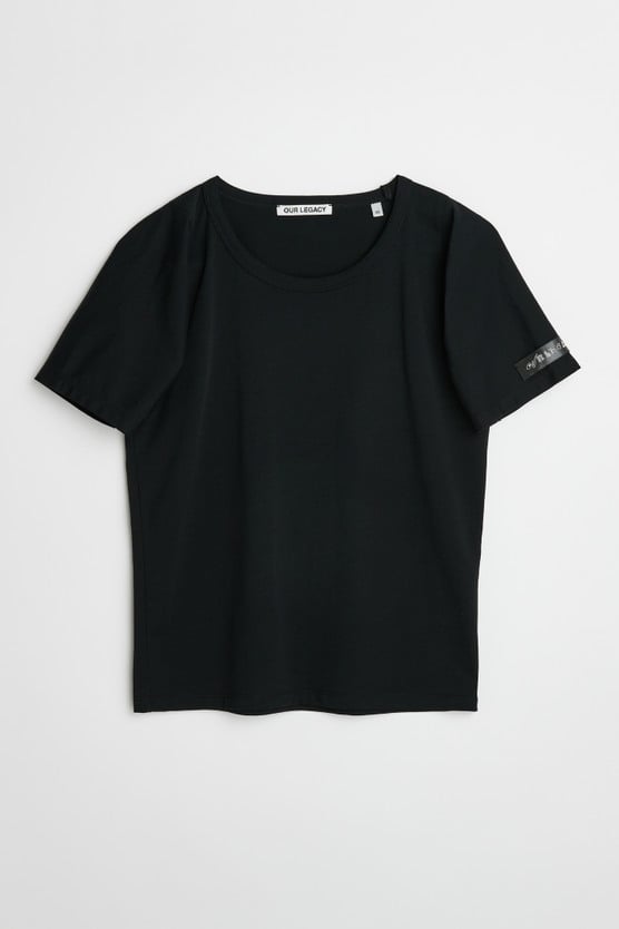 Our Legacy - Tuxedo Tee Black Jersey