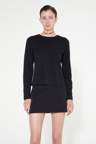 Our Legacy - Curve Neck Longsleeve Black Jersey Our Legacy - Curve Neck Longsleeve Black Jersey
