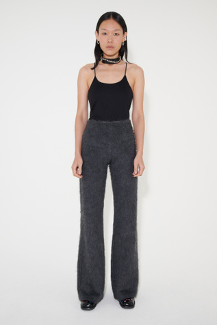 Flare Draft Trousers Ash Grey Alpaca