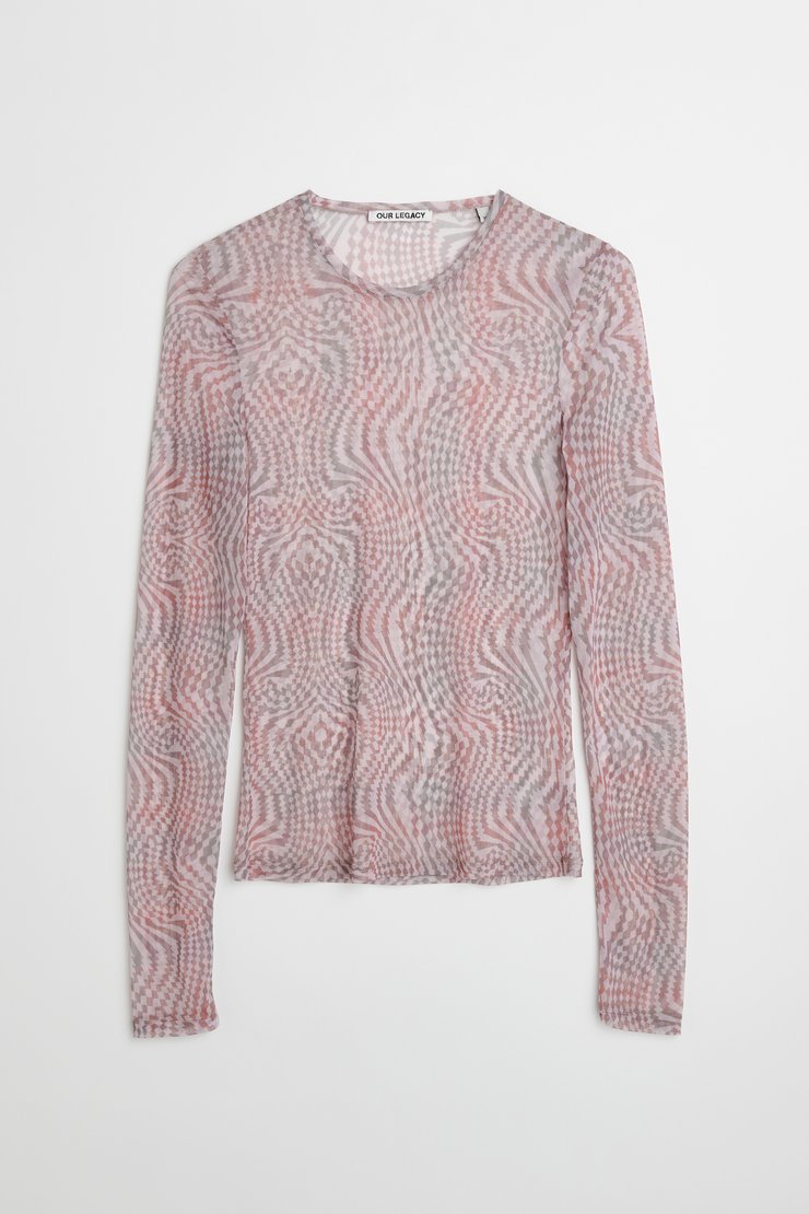 Our Legacy - Slim Jersey Longsleeve Hypnosis Tartan Print