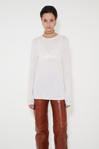 Dart Top Antique White Crisp Cotton