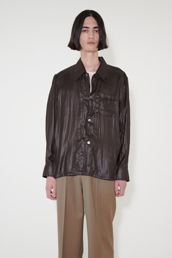 Our Legacy - Waltz Shirt Glazed Brown Liquid Poly