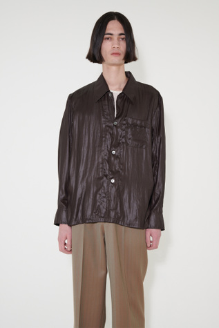 Waltz Shirt Glazed Brown Liquid Poly