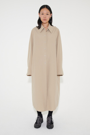 Welding Shirt Dress Khaki Humble Cotton