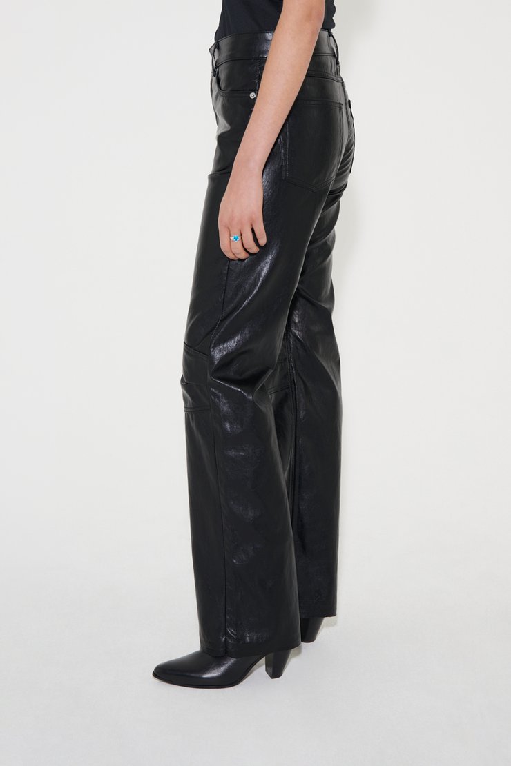 Our Legacy - Linear Moto Cut Cageian Black Fake Leather