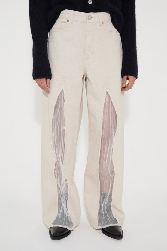 Our Legacy - Full Cut Ecru Slash Denim