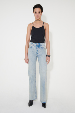 Boot Cut Bleach Crease Denim