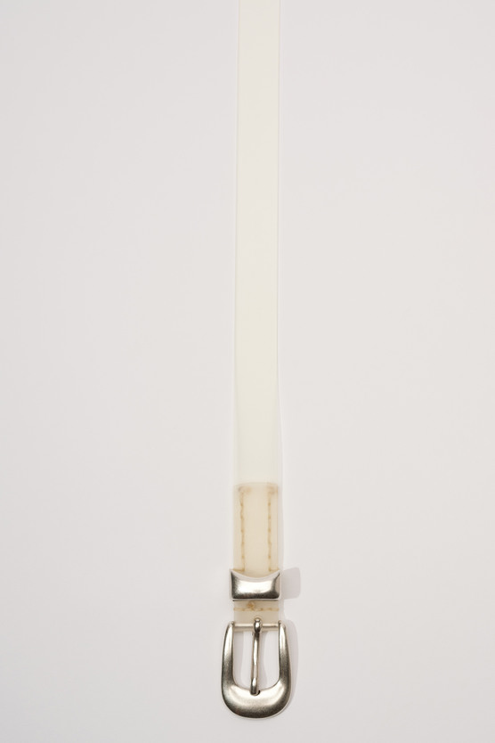 小物 Our Legacy 24ss Crystal Rubber BELT (70) Our Legacy - Link Belt Crystal Rubber / White Leather