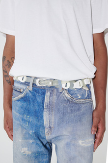 Our Legacy - Link Belt Crystal Rubber / White Leather