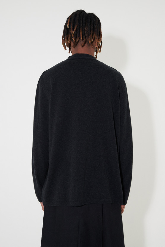 Our Legacy - Knitted Cardigan Anthracite Melange Wool