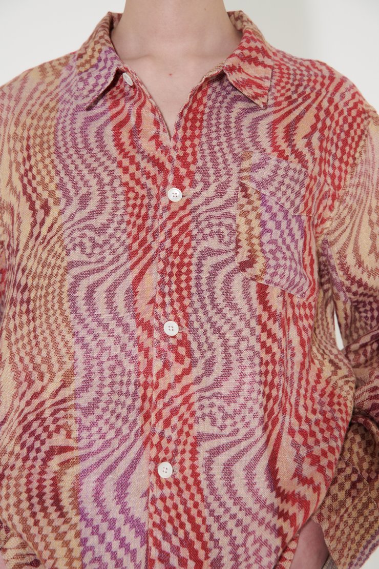 ＨBEAUTY&YOUTH check tweed box shirt UNITED ARROWS｜<UNITED ARROWS & SONS> CHECK G/D BOXY SHIRT