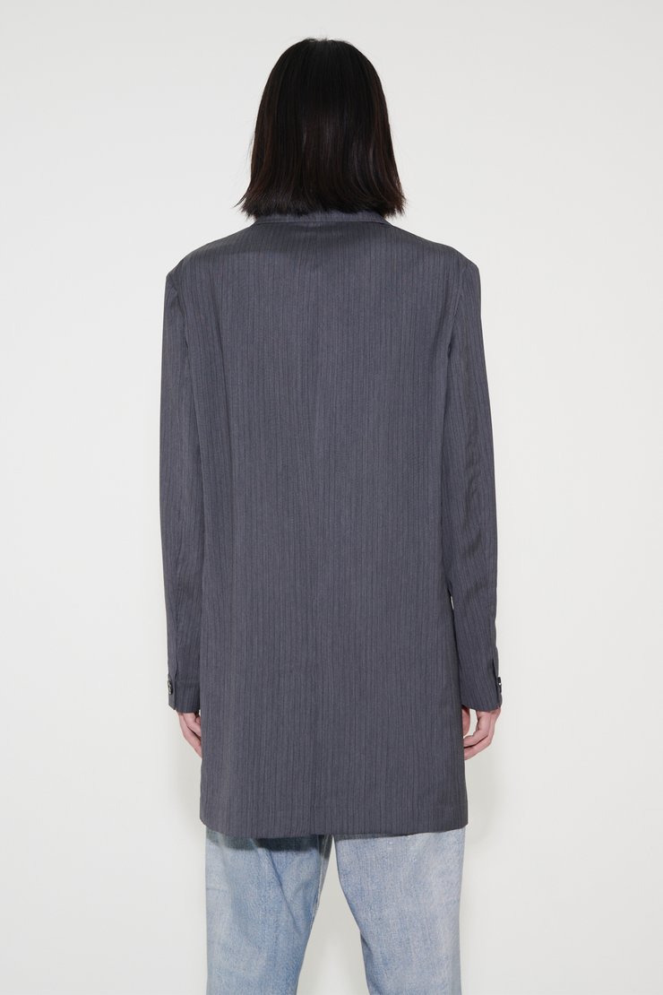 PORPOISE BLAZER Ash Grey Pinstripe定価11万 【公式通販】 PORPOISE BLAZER Ash Grey Pinstripe定価11万 【公式通販】