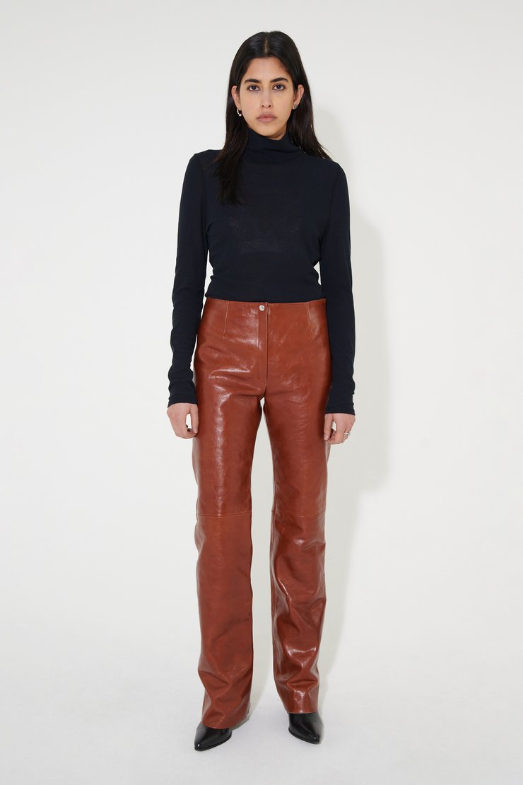 新品 OUR LEGACY CROPPED BIKER TRENCH BROWN Our Legacy - Biker Trench Brown Enzyme Cord