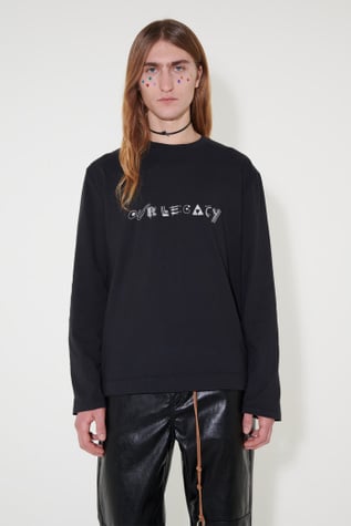 OUR LEGACY Box Longsleeve シャツ Our Legacy - Box Longsleeve Stone Paper Scissors Print | Our