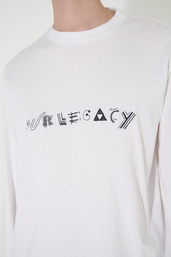 ★関税込★OUR LEGACY★LONGSLEEVE BLACK ABSTRACT EMBROIDERY ☆【OUR LEGACY】☆LONGSLEEVE BLACK ABSTRACT EMBROIDER.Y