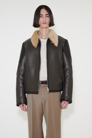 Pilot Jacket Steel Green Shearling
