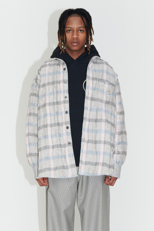 Borrowed Jacket Pale Linen Check